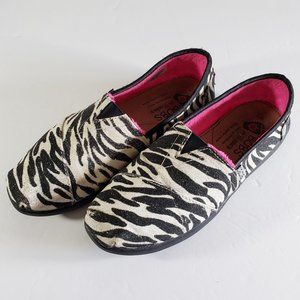 BOBS Skechers Womens Encourage Zebra Flats